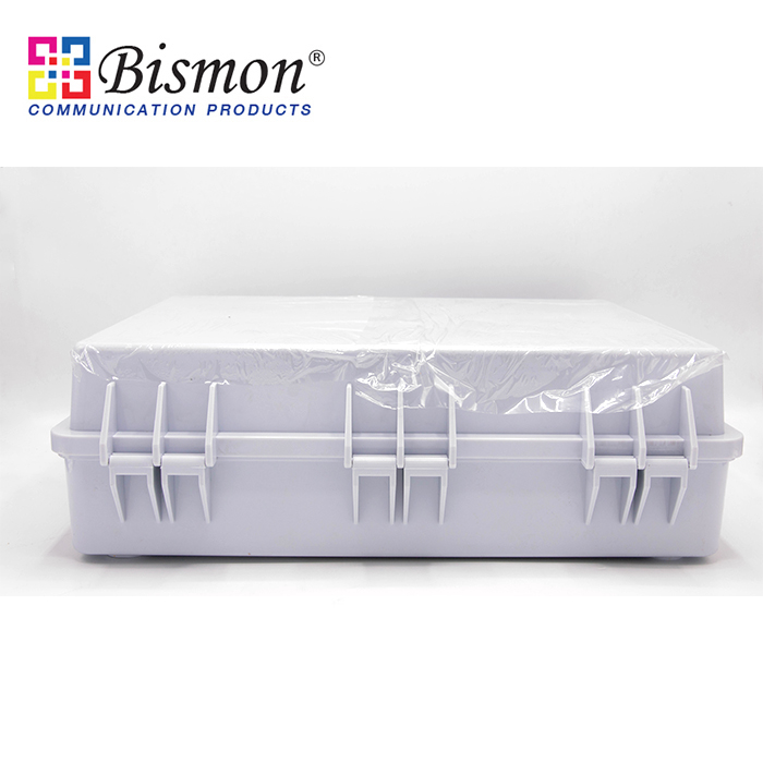 กล่องเก็บสายไฟเบอร์ ภายนอก Wall Mount Box for FTTH 48 Core-unload